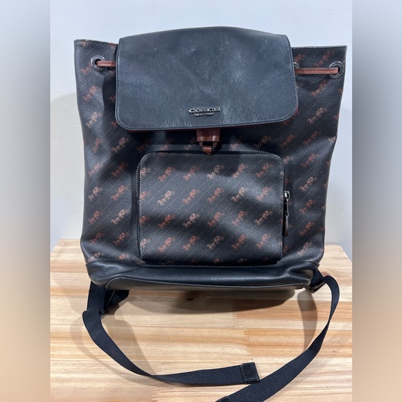 Coach Turner Backpack With Horse‎ And Carriage Dot Print - Picture 1 of 9